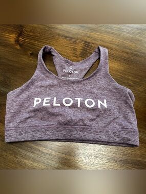 Peloton Heather Purple Sports Bra Small